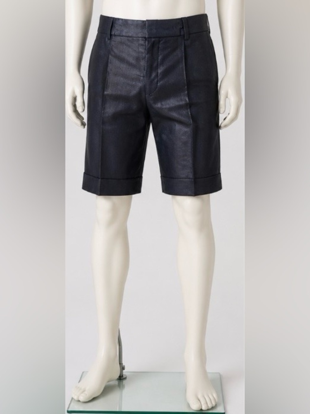 JOHN RICHMOND X ITALY RUNWAY SHORTS PANTS DRESS CAPRIS GLOSSY LINEN NWT 44